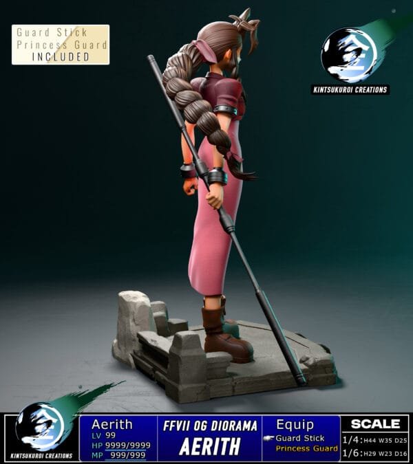 Kintsukuroi Creations - Final Fantasy VII - Aerith Gainsborough - Imagen 3