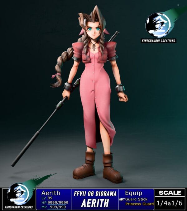 Kintsukuroi Creations - Final Fantasy VII - Full Team Diorama - Imagen 11