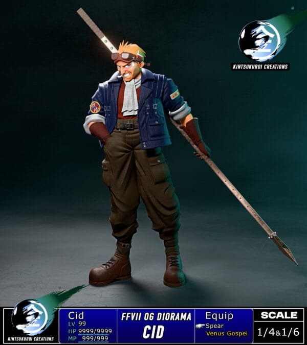 Kintsukuroi Creations - Final Fantasy VII - Full Team Diorama - Imagen 19