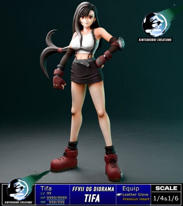 Kintsukuroi Creations - Final Fantasy VII - Full Team Diorama - Imagen 9