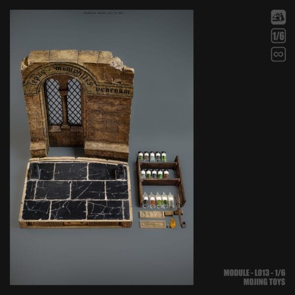 Mojing Toys - Diorama Series - Medieval Potion Room Scene (L013) - Image 5