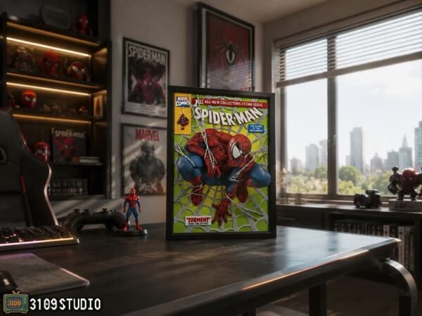 3109 Studio - Marvel - Spider-Man Comic Cover 3D - Imagen 6