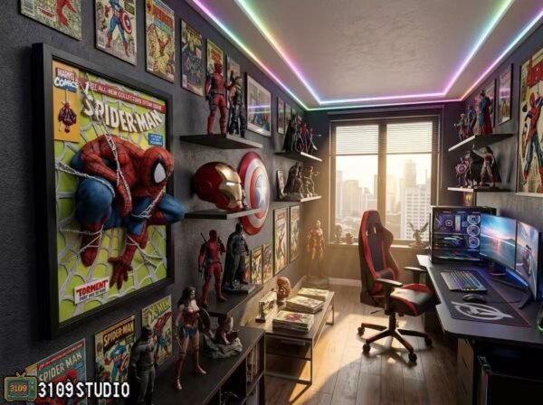 3109 Studio - Marvel - Spider-Man Comic Cover 3D - Imagen 5