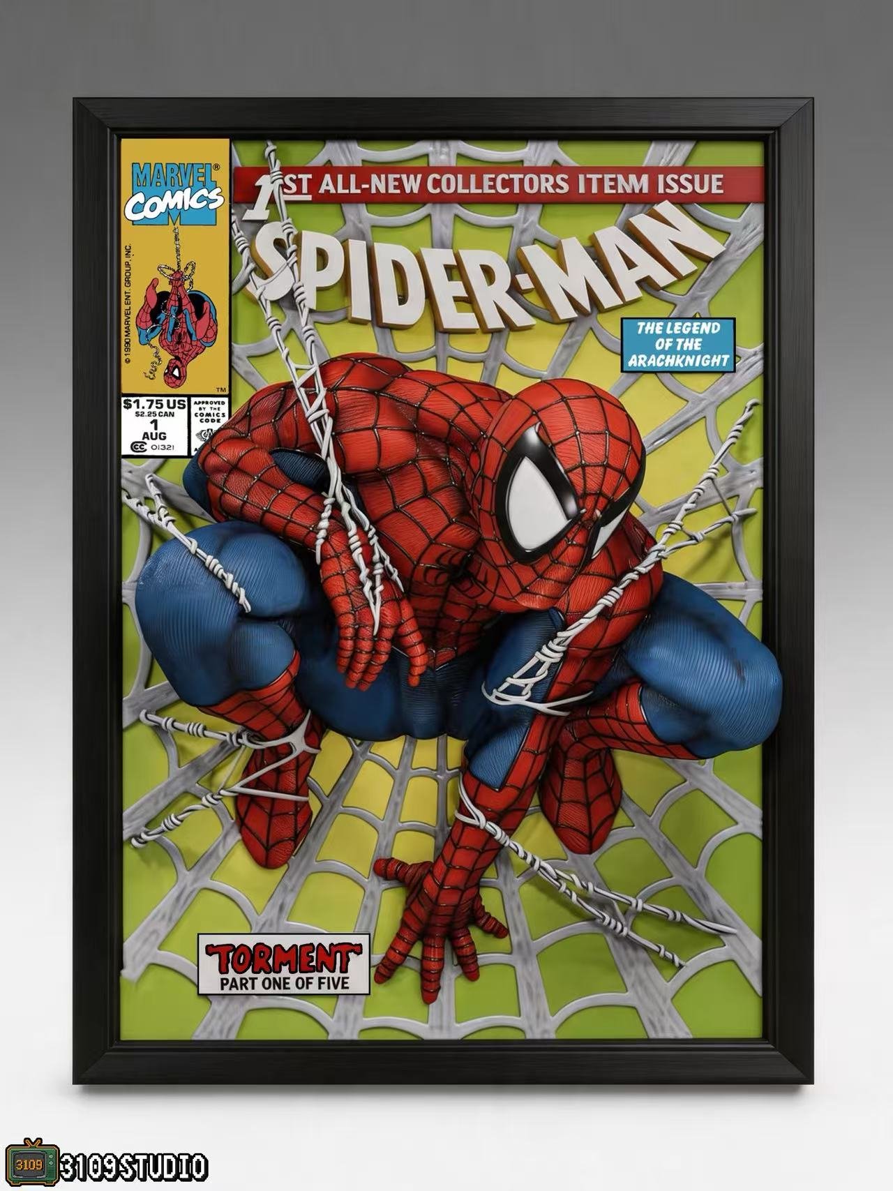 1211 3109 Studio - Marvel - Spider-Man Comic Cover 3D - Imagen 1