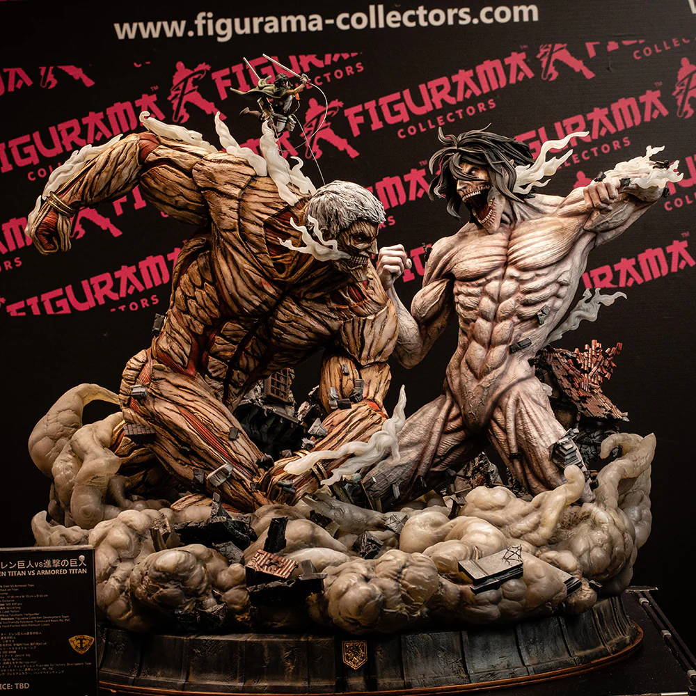 14a_5000x Figurama Collectors - Attack on Titans - Attack Titan vs Armored Titan - Imagen 1