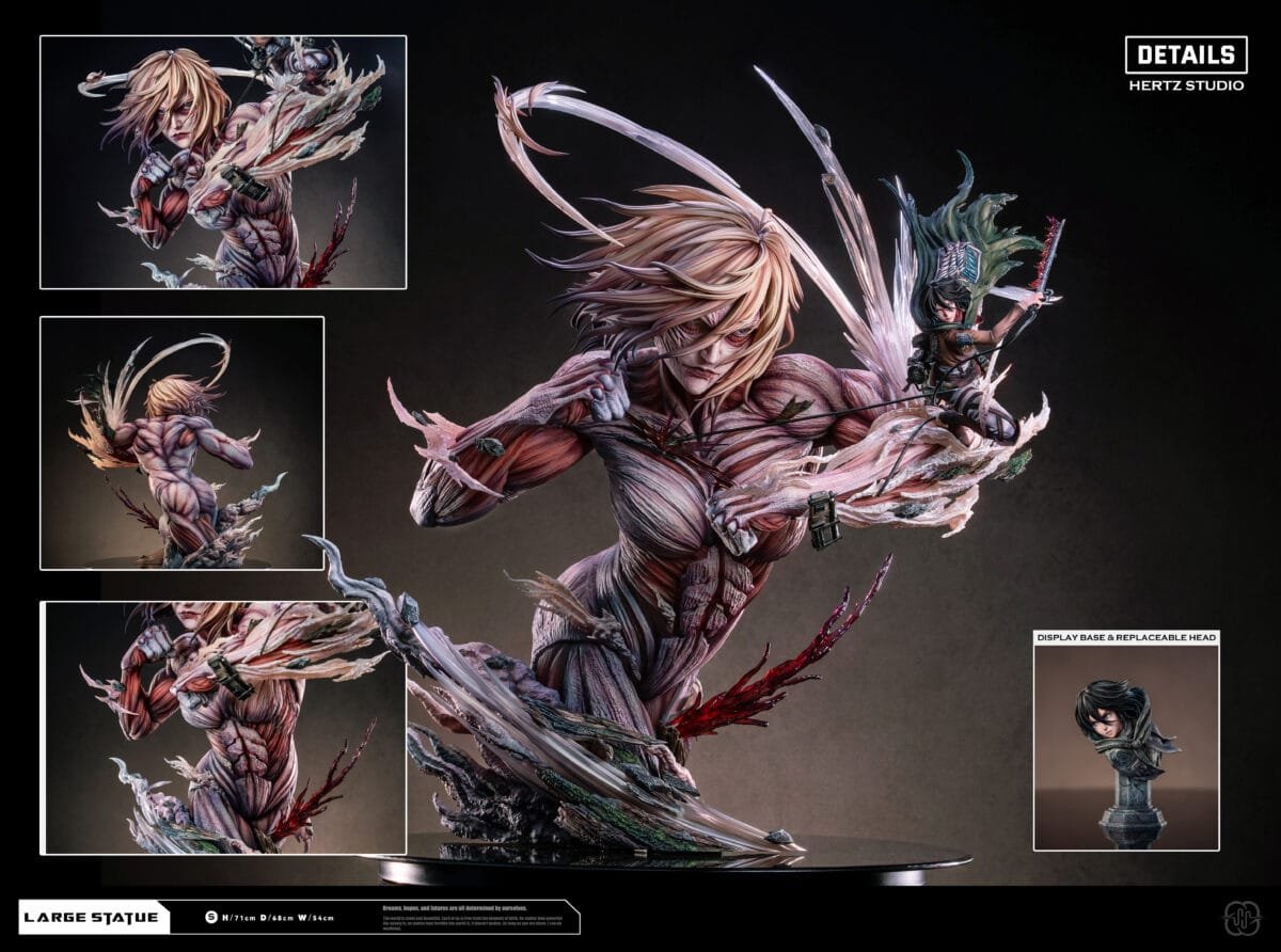 Hertz Studio - Attack on Titans - Female Titan & Attack Titan - Imagen 10