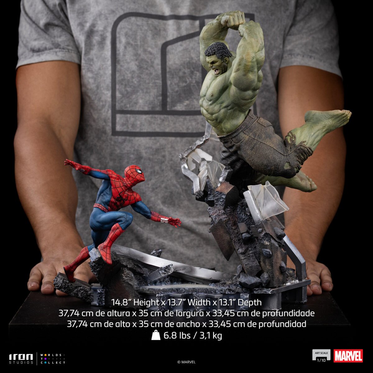Iron Studios - Marvel Movies - Spider-Man: Brand New Day - Spider-Man vs Hulk - Imagen 2