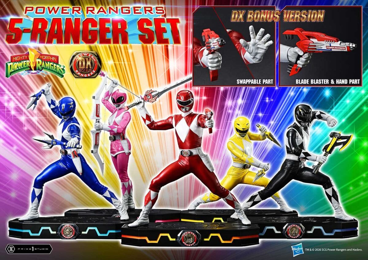 Prime 1 Studio - Mighty Morphin Power Rangers - 5-Ranger Set - Imagen 19
