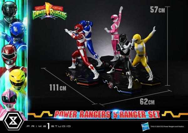 Prime 1 Studio - Mighty Morphin Power Rangers - 5-Ranger Set - Imagen 4