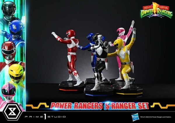 Prime 1 Studio - Mighty Morphin Power Rangers - 5-Ranger Set - Imagen 8