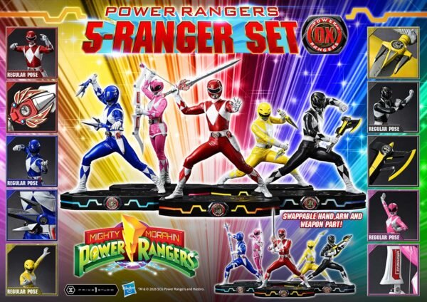 Prime 1 Studio - Mighty Morphin Power Rangers - 5-Ranger Set - Imagen 23