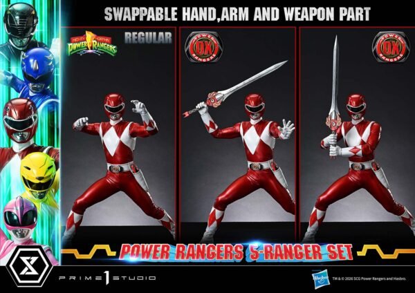 Prime 1 Studio - Mighty Morphin Power Rangers - 5-Ranger Set - Imagen 24