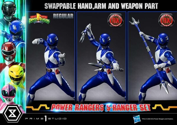 Prime 1 Studio - Mighty Morphin Power Rangers - 5-Ranger Set - Imagen 25