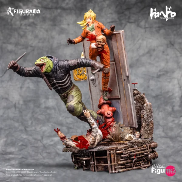 Figurama Collectors - Dorohedoro - Caiman & Nikaido - Imagen 3