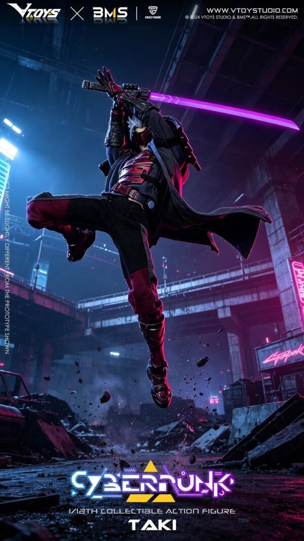 VTOYS x BMS - Cyberpunk Samurai - Taki, The Crimsom Dawn of the Blade - Imagen 5