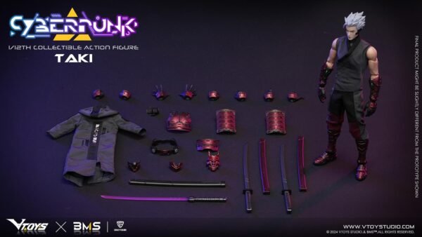 VTOYS x BMS - Cyberpunk Samurai - Taki, The Crimsom Dawn of the Blade - Imagen 9