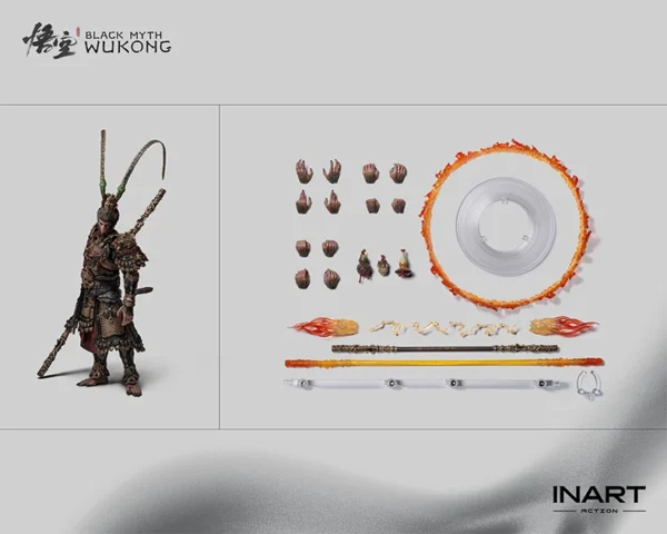 InArt Action - Black Myth: Wukong - The Destined One in the Great Sage Armor Set - Imagen 26