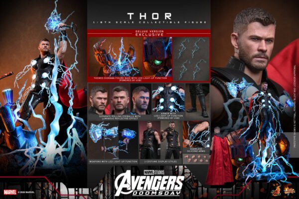 Hot Toys - Marvel Movies - Avengers: Doomsday - Thor Deluxe (MMS919) - Imagen 3