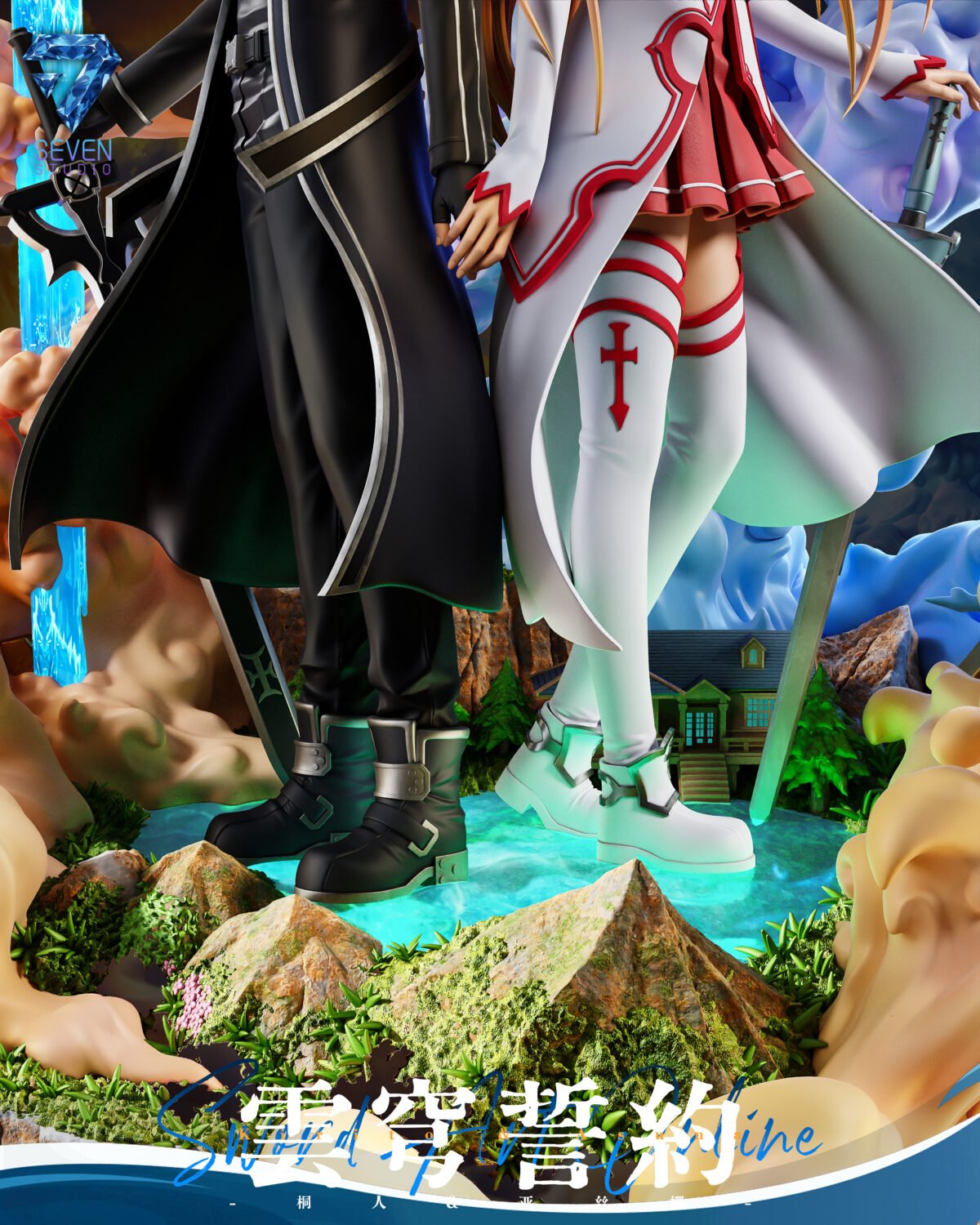 Seven Studio - Sword Art Online - Kirito & Asuna - Imagen 2