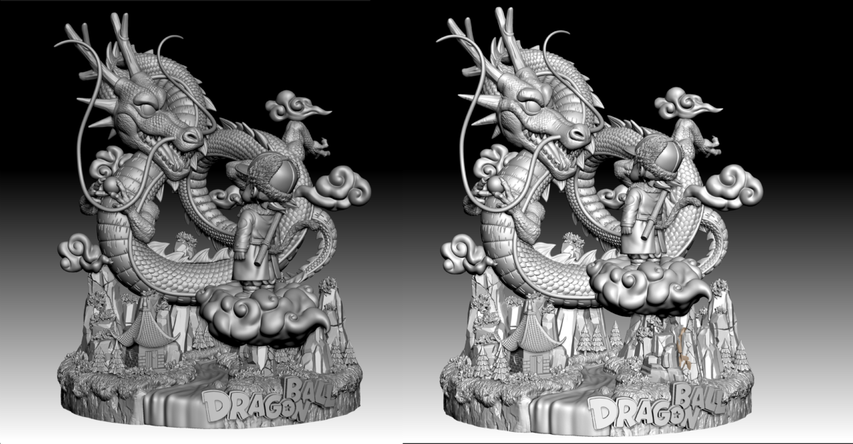 SO Studio - Dragon Ball Z - Kid Goku with Shenron - Imagen 4